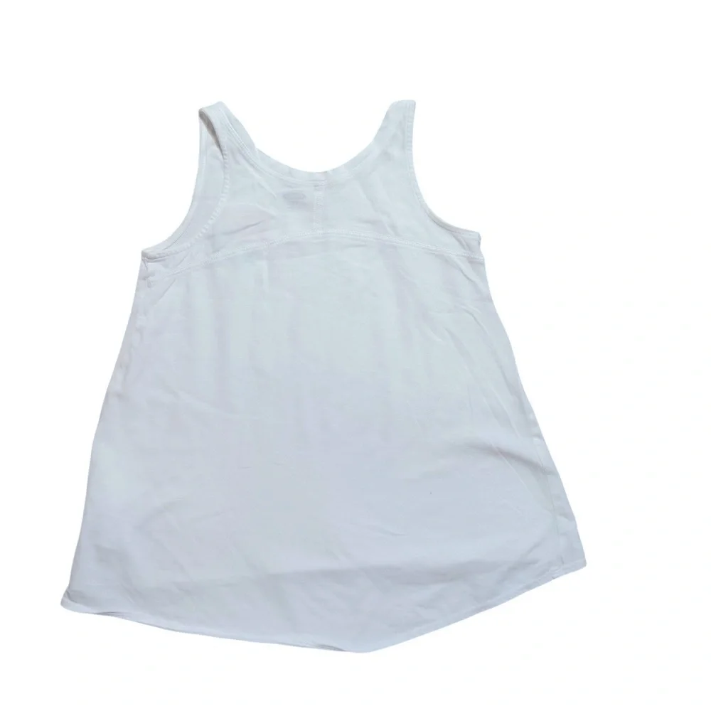 Old Navy|Kids Girls| White Graphic V-Neck A-Line Tank-Size 8 years